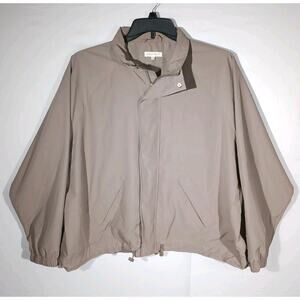 Ultra Flirt Lightweight Jacket Women's 2X Drawstring Zipper Snap Closure EUC